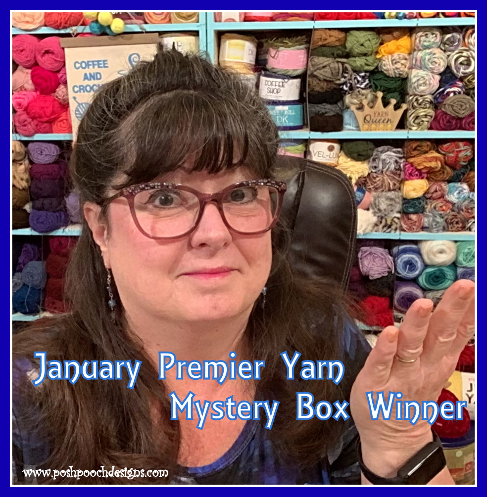 SaraSachCrochet's tweet photo. JANUARY MYTERY PREMIER YARN BOX WINNER ANNOUNCED! https://t.co/bPJZ5XOYjC #januarywinner #mysterybox #yarn #yarngiveaway https://t.co/ntQc5X88cW
