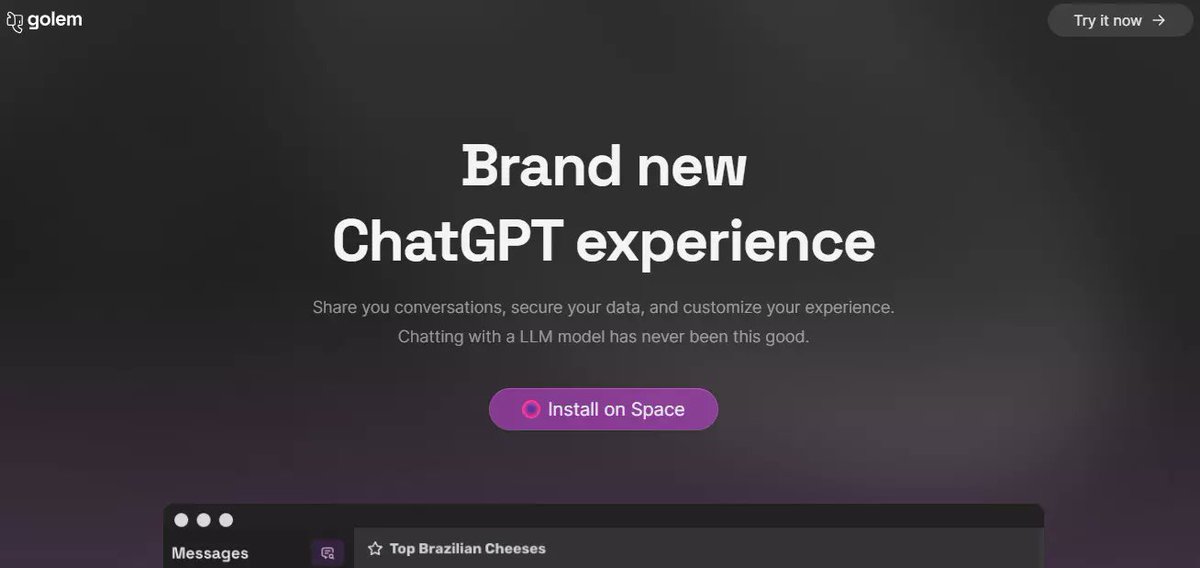 OikosAIOfficial's tweet photo. Ever wondered what to do when #ChatGPT goes MIA? 
Say hello to Golem, your backup buddy for an inventive and dynamic chat experience! 🤖💬 
For more such productive AI tools, subscribe to our website now.
https://t.co/6CPhsKyo9J

#Golem #ChatGPT #BackupPlan https://t.co/4YTAf1C2v3