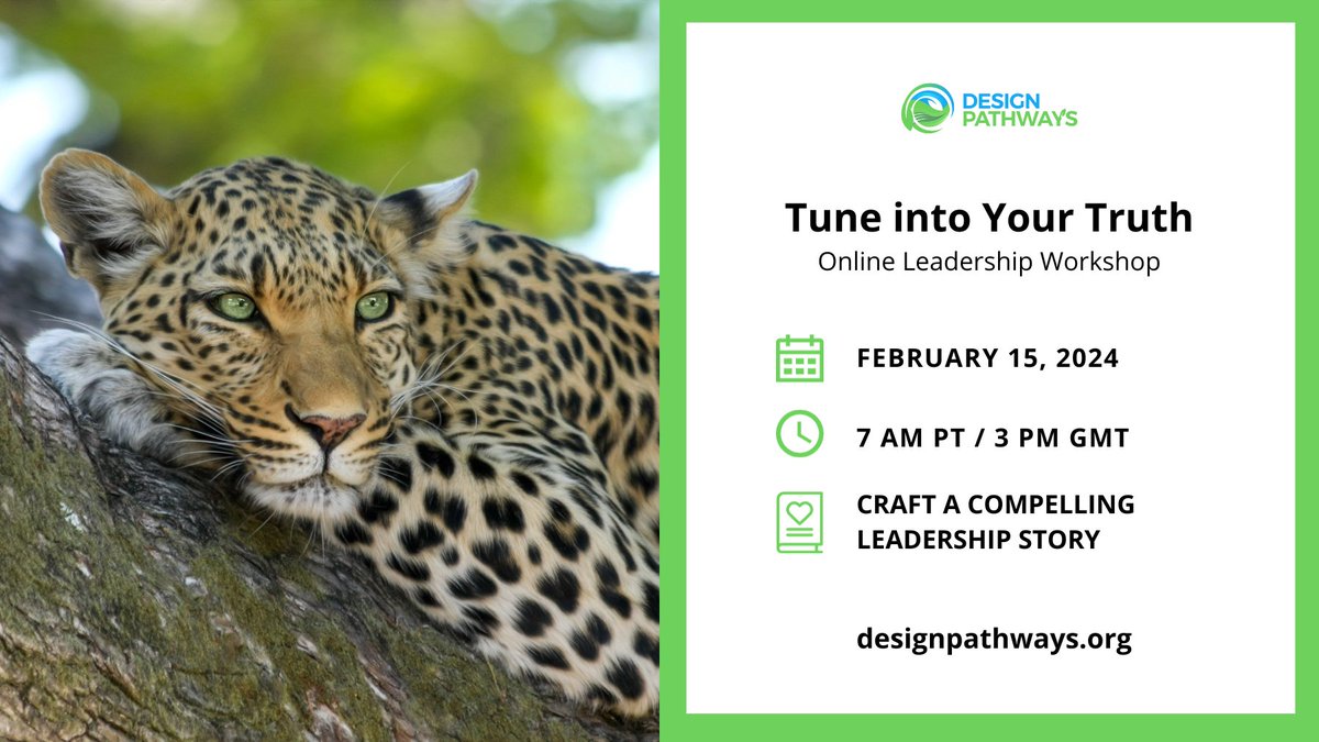 DesignPathways's tweet image. Join us for our Tune into Your Truth workshop on Feb 15.

💡 Gain powerful insights to see yourself more clearly 
🛤️ Connect your past, present, and future
✍️ Craft a compelling #leadership story

Learn more: bit.ly/3FhnyYQ
Register now: bit.ly/tune-into-your…