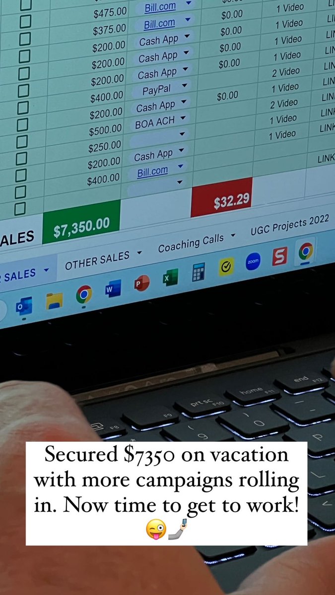 I secured $7350 on vacation with more UGC campaigns coming in! Time to get to work!😍🤳🏻🎉

#UGCcreator #ugccommunity #ugcpro