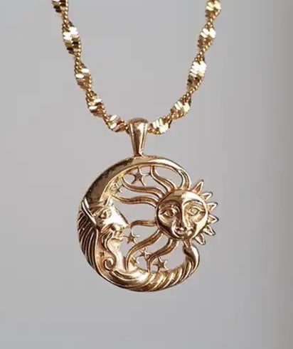 sun and moon necklace 🌜🌞