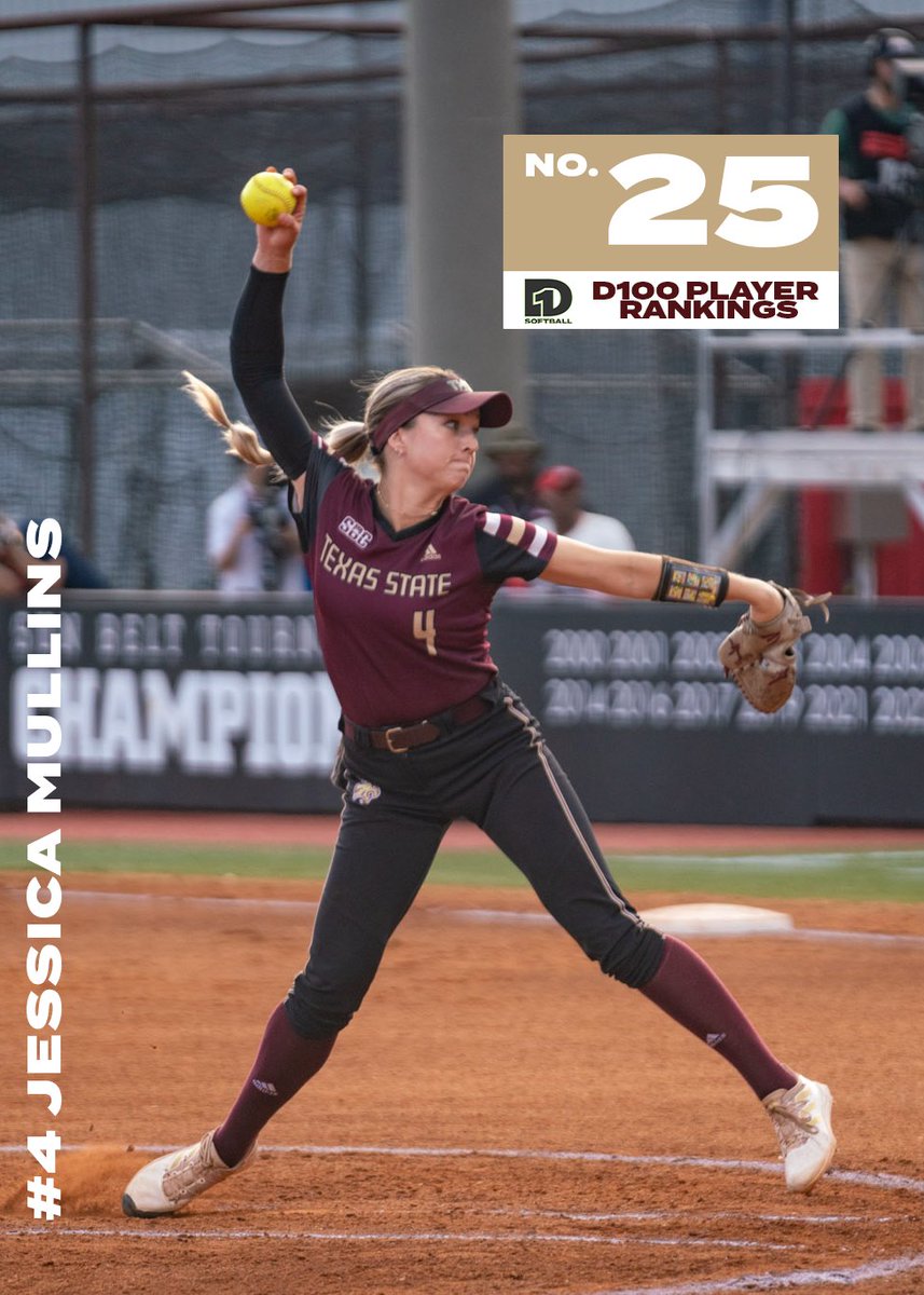 Our very own @jkmullins4 was named No. 25 on @D1Softball D100 Player Rankings! #EatEmUp