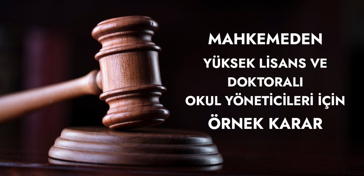 Açtığımız davada mahkeme yüksek lisans ve doktoralı okul yöneticileri için örnek bir karar verdi.

Yüksek lisans eğitimini tamamlayan üyemiz okul müdürünün toplu sözleşme kazanımımız gereğince ek ders ücretlerinin artırımlı olarak ödenmesi talebiyle yaptığı başvurusunun reddini