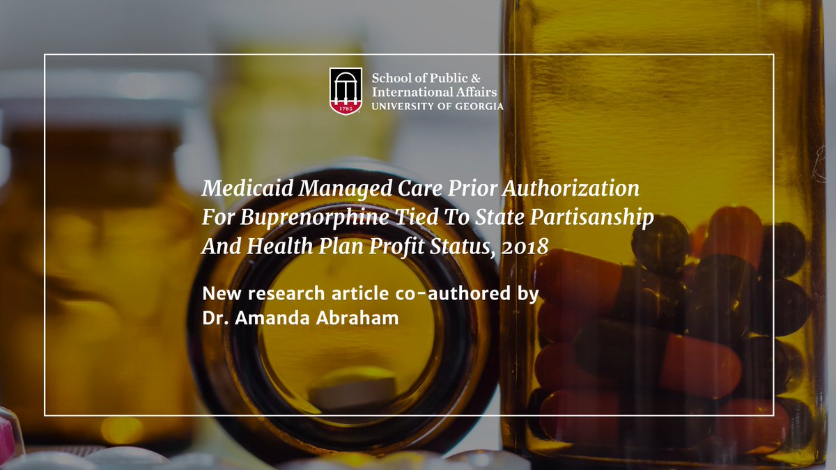 Our very own Dr. Amanda Abraham recently co-authored a research article. Her research examines some of the barriers that prevent Americans from receiving much needed access to Buprenorphine. Take a look here: healthaffairs.org/doi/abs/10.137…