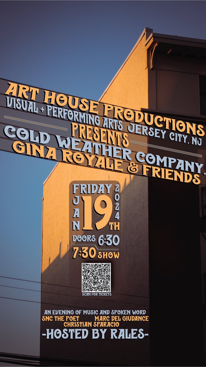 Our next show is THIS FRIDAY in Jersey City, NJ at Art House Productions! Tickets and more info: 

arthouseproductions.org/products/art-h…

#jerseycity #nyc #nycmusic #newjersey #njmusic #hoboken