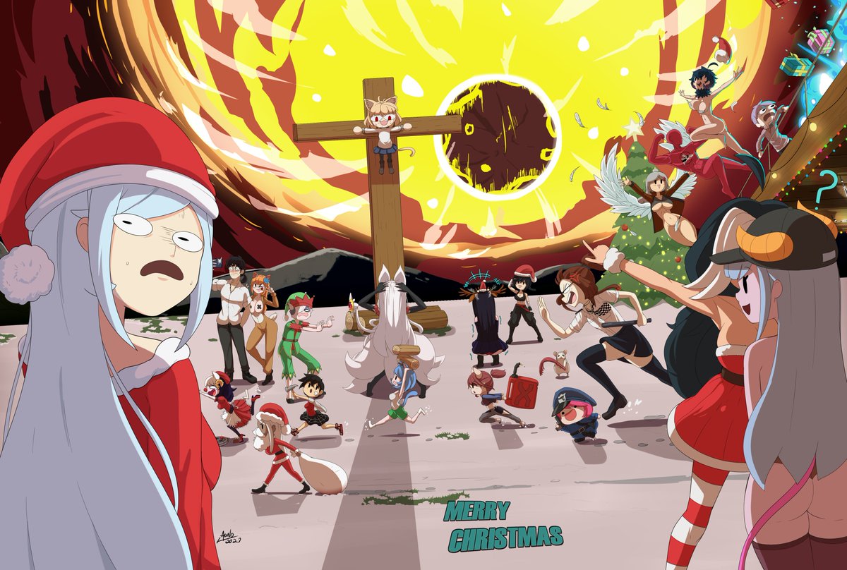 aonoexorcist100's tweet photo. I can finally say it..MERRY..CHRISTMAS?? 😱 #aono100 #fanart #Christmas2023 https://t.co/nUybhZrK34
