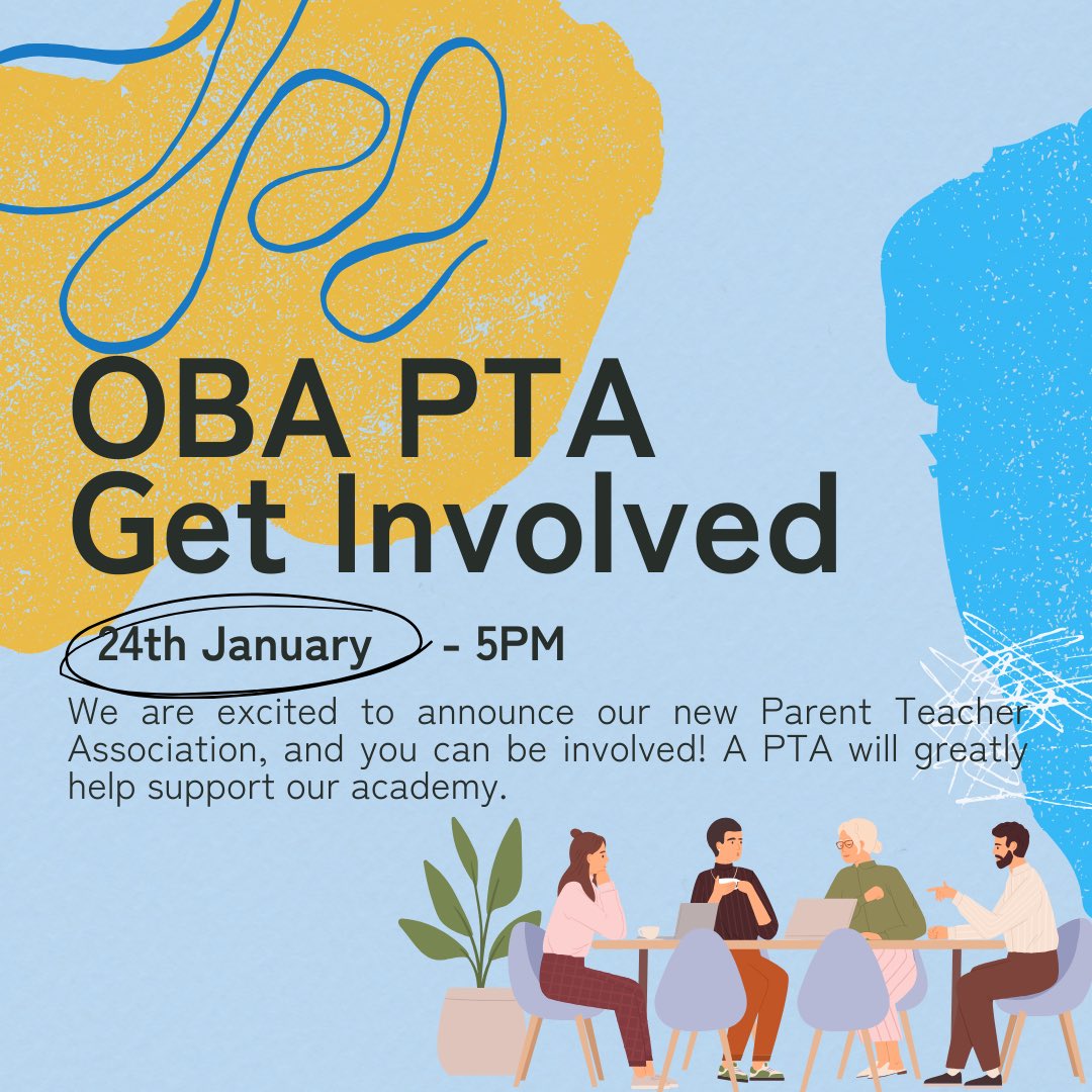 Ormiston Bolingbroke Academy (@obacademy) on Twitter photo OBA’s Parent Teacher Association (PTA) We are looking for parents/carers that want to take an active role in helping make a difference in our school community. register your interest by emailing m.oakes@ob-ac.co.uk and if you need more information click the link in our bio OBA’s Parent Teacher Association (PTA) We are looking for parents/carers that want to take an active role in helping make a difference in our school community. register your interest by emailing m.oakes@ob-ac.co.uk and if you need more information click the link in our bio