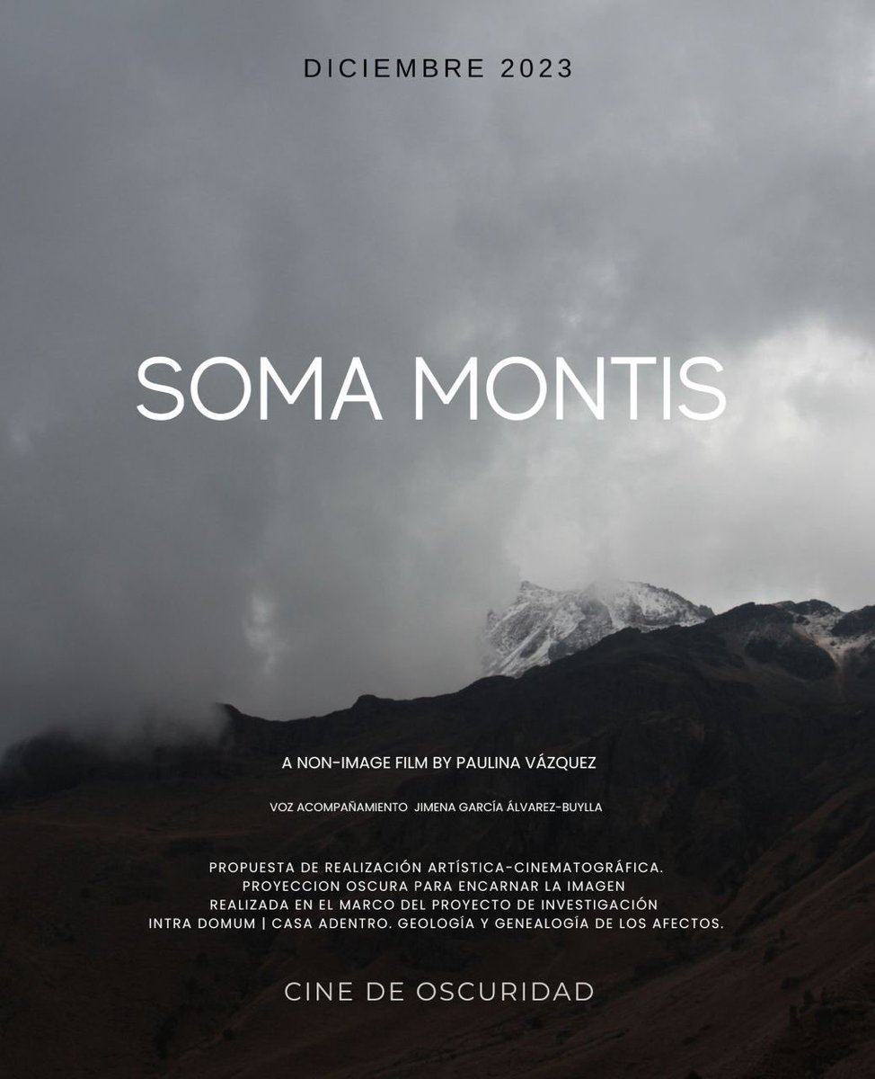 _lina_libertad's tweet photo. 📣Últimas proyecciones de cine de oscuridad abiertas al público: 

✨Viernes 19 de enero
🎬Soma montis, 2023. 2PM 
🎬Sum Caverna, 2023. 4PM

🎟️Entrada libre con registro previo acá:

https://t.co/Vqr38KTbxg https://t.co/1XiWmKf7wP