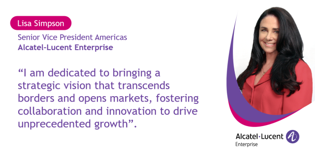 AstridKrupicka's tweet photo. @ALUEnterprise has appointed Lisa Simpson as SVP for the Americas region. Having held several roles with ALE, her blend of experience, vision and energy will enable the company to meet its ambitious objectives for the region. #WhereEverythingConnects https://t.co/iV6IYsD803 https://t.co/VBs9s3Kb2p