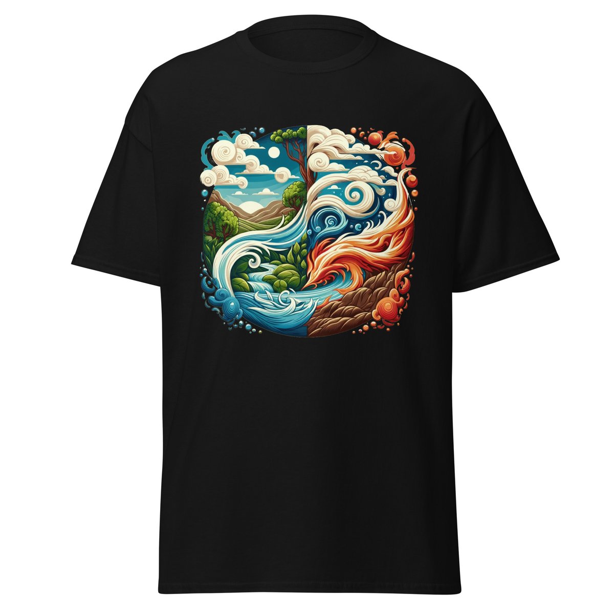 Celebrate the elements that create our world with our Elemental Harmony Tee. Earth's strength, air's freedom, fire's warmth, and water's flow all in one artful design. 🌎🌬️🔥🌊 #WearNature #ElementalTee

shhcreations.com/products/eleme…