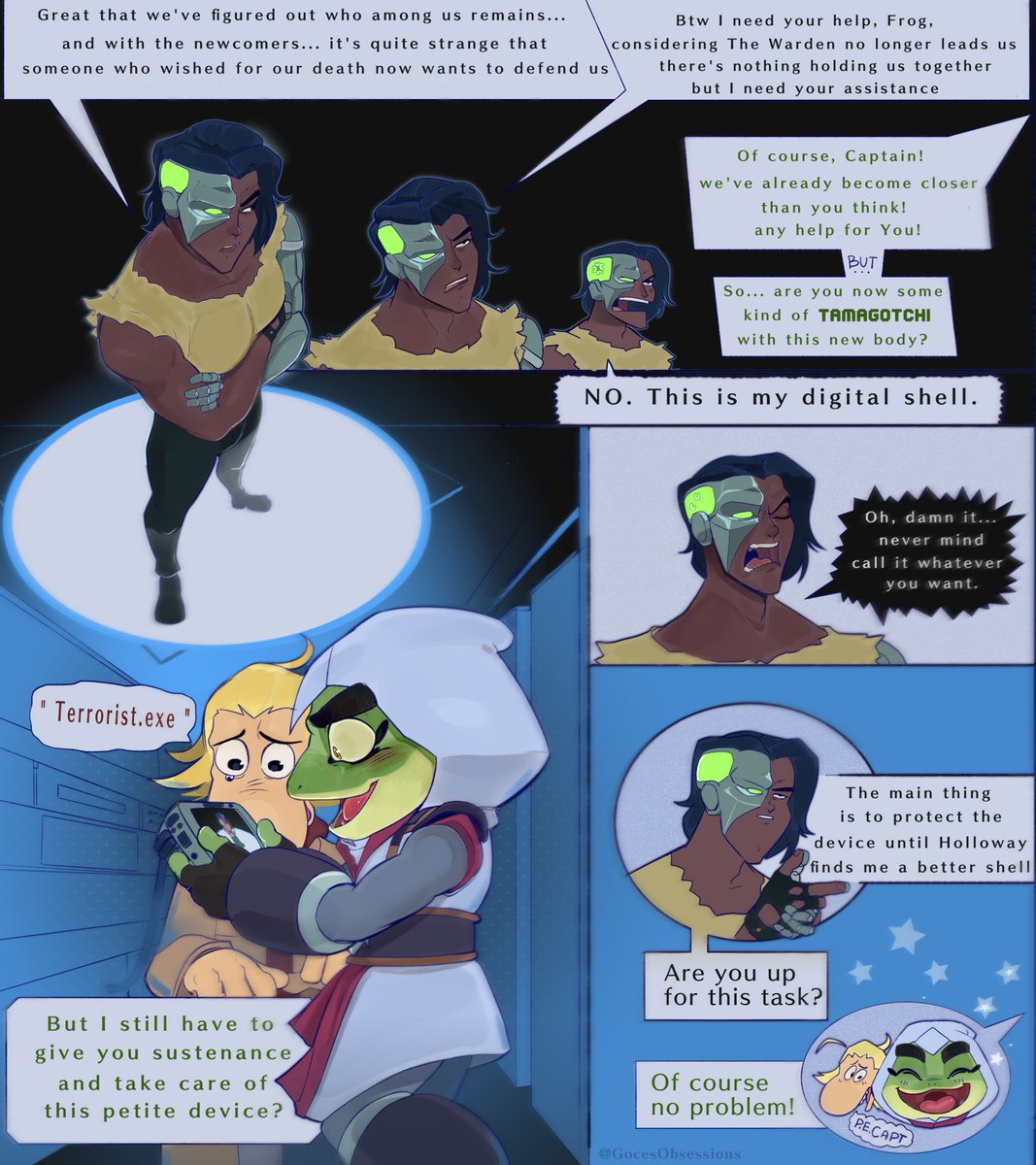 obsessedworms's tweet photo. Pocket Captain  🤨

*SemiDraft Mini Comic~

#RayFrog Bullfrog | Rayman | Dolph #CaptainLaserhawk #CaptainLaserhawkABloodDragonRemix https://t.co/ZrAjOYMnU5