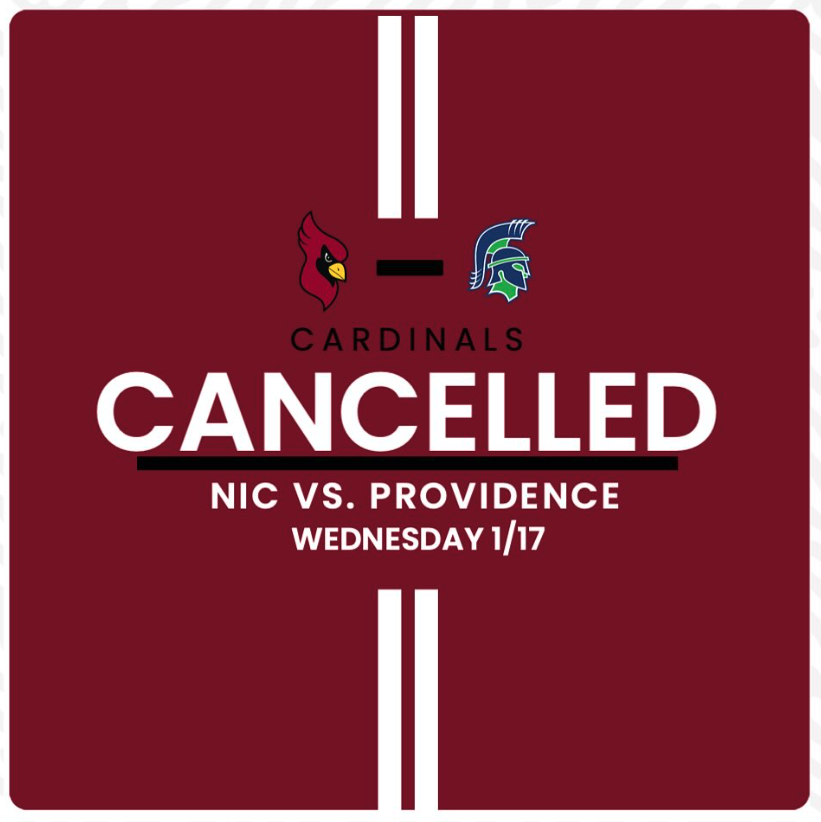 NIC Wrestling has had to cancel their 1/17 dual against Providence. 

Their Friday night (1/19) dual against Clackamas is still on and scheduled to start at 6 p.m.!

#nic
