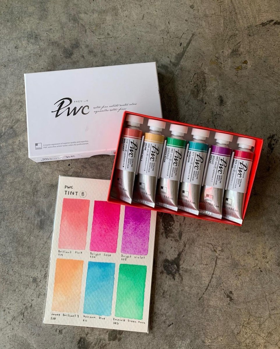 shinhancolor's tweet photo. ShinHan Extra Fine PWC Water Color 6 Piece Set A and 6 Piece Pastel Set B are wonderful starter kits for professional-level watercolor painting and excellent for travel and plein air.
Find a retailer at https://t.co/Hl7RIuFClB
#ShinHanArt #ShinHanPWC #watercolorpainting #art https://t.co/xaupbsKIe3
