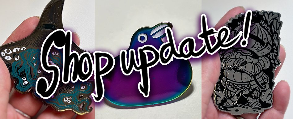 The Sh0p update is here! New pins in stock ✨⬇️