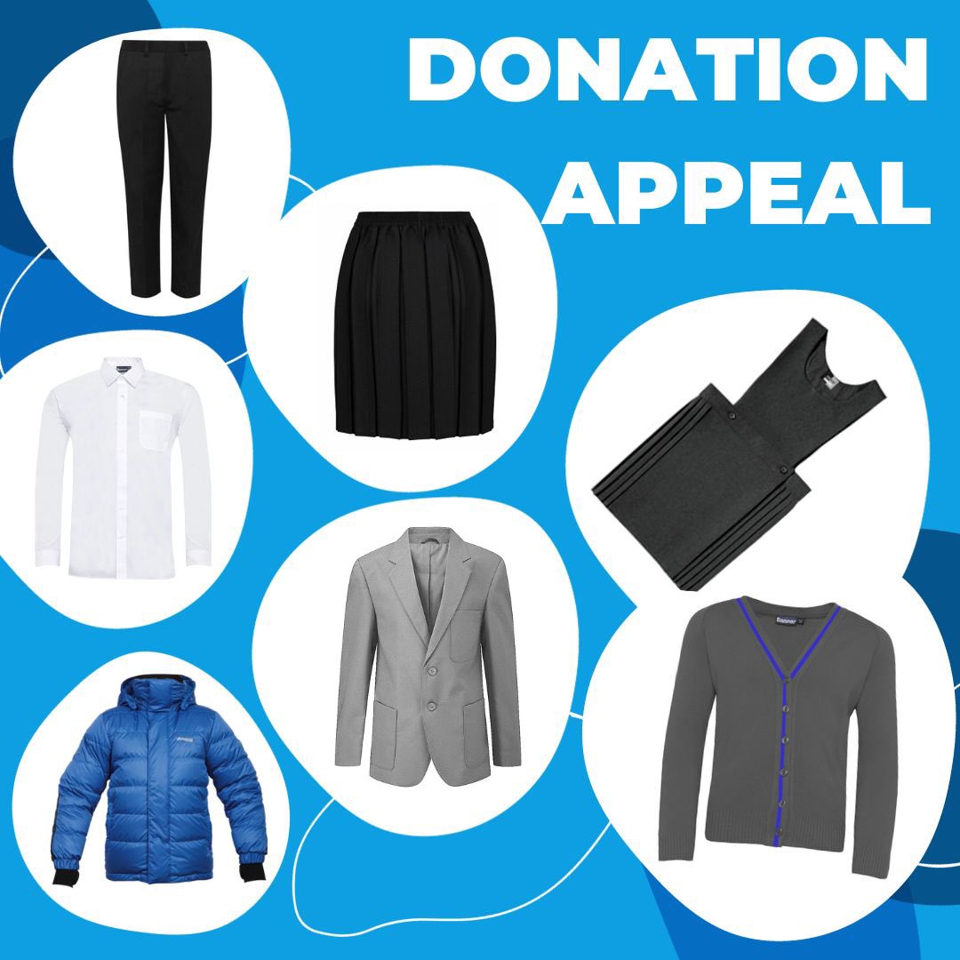 📣 Donations🌟 Do you have any gently used, good-quality unwanted school uniforms lying around? We’re seeking donations for our half-term pre-loved uniform shop. Your donations can make a real difference for others. Any donations are greatly appreciated #UniformDonation