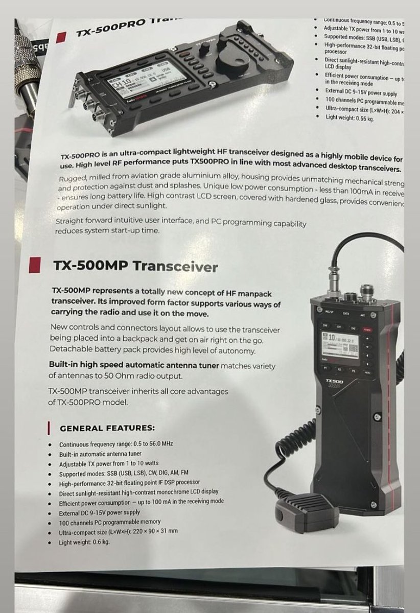 Finally a #HFradio handheld transciever!! 👇🏼👀