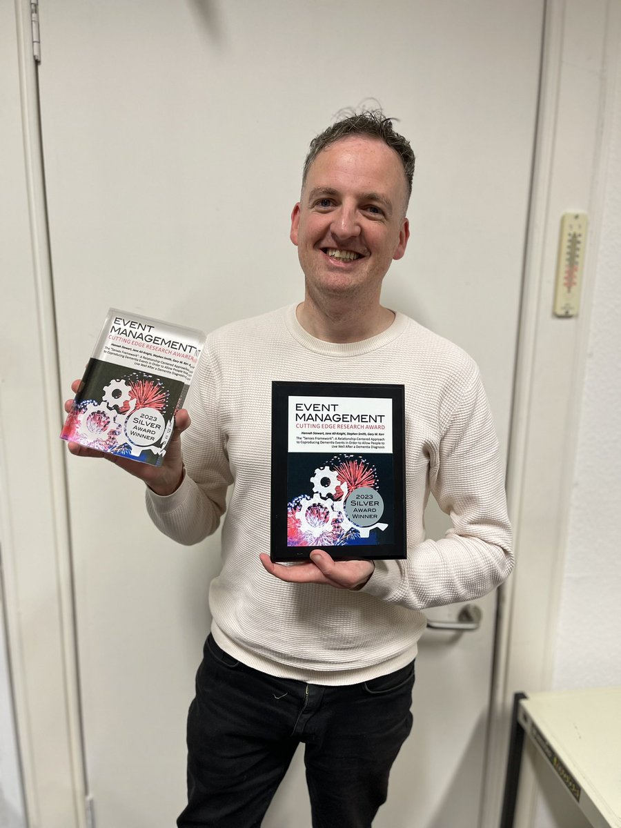 professor gary kerr (@drgarykerr) on Twitter photo 🏆Yaaasss! Won Silver in the Cutting Edge Research Award in Event Studies 2023🥈for our research exploring how people living with dementia can enjoy arts🎭
⭐️research team: <a href="/DrGaryKerr/">professor gary kerr</a> <a href="/JaneAliKnight2/">Prof Jane Ali-Knight</a> <a href="/Stephen84337642/">Stephen Smith</a> <a href="/hanz_bunanz/">Hannah Stewart</a>🧡
Further info➡️ blogs.napier.ac.uk/tbs/2024/01/16… 🏆Yaaasss! Won Silver in the Cutting Edge Research Award in Event Studies 2023🥈for our research exploring how people living with dementia can enjoy arts🎭
⭐️research team: <a href="/DrGaryKerr/">professor gary kerr</a> <a href="/JaneAliKnight2/">Prof Jane Ali-Knight</a> <a href="/Stephen84337642/">Stephen Smith</a> <a href="/hanz_bunanz/">Hannah Stewart</a>🧡
Further info➡️ blogs.napier.ac.uk/tbs/2024/01/16…