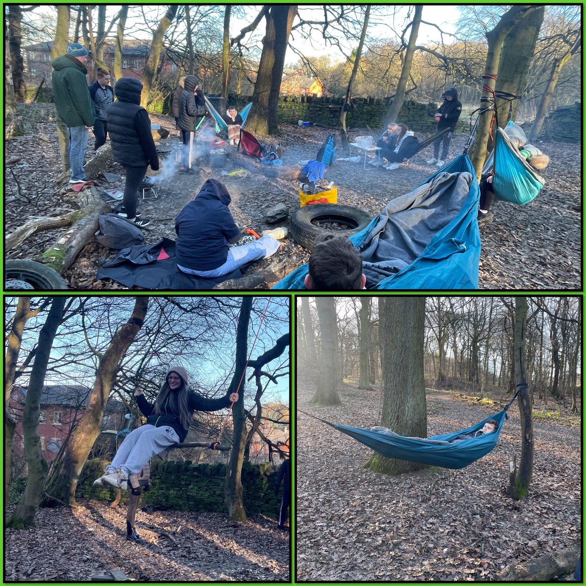 Students @EthosCollegeUK wrapped up for freezing forest school days ☃️❄️ #SEMH #Resilience #happy #winter #teambuilding