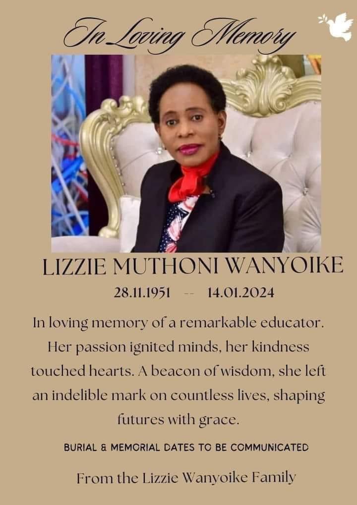MwalimChurchill's tweet photo. Rest in Peace Mum.
You’ve left a legacy.
Touched so many a comrades lives.
We shall forever cherish your contribution in our society.
You’ve left an indelible mark in our lives.
🙏🏻 https://t.co/ZBlhOhbPCm