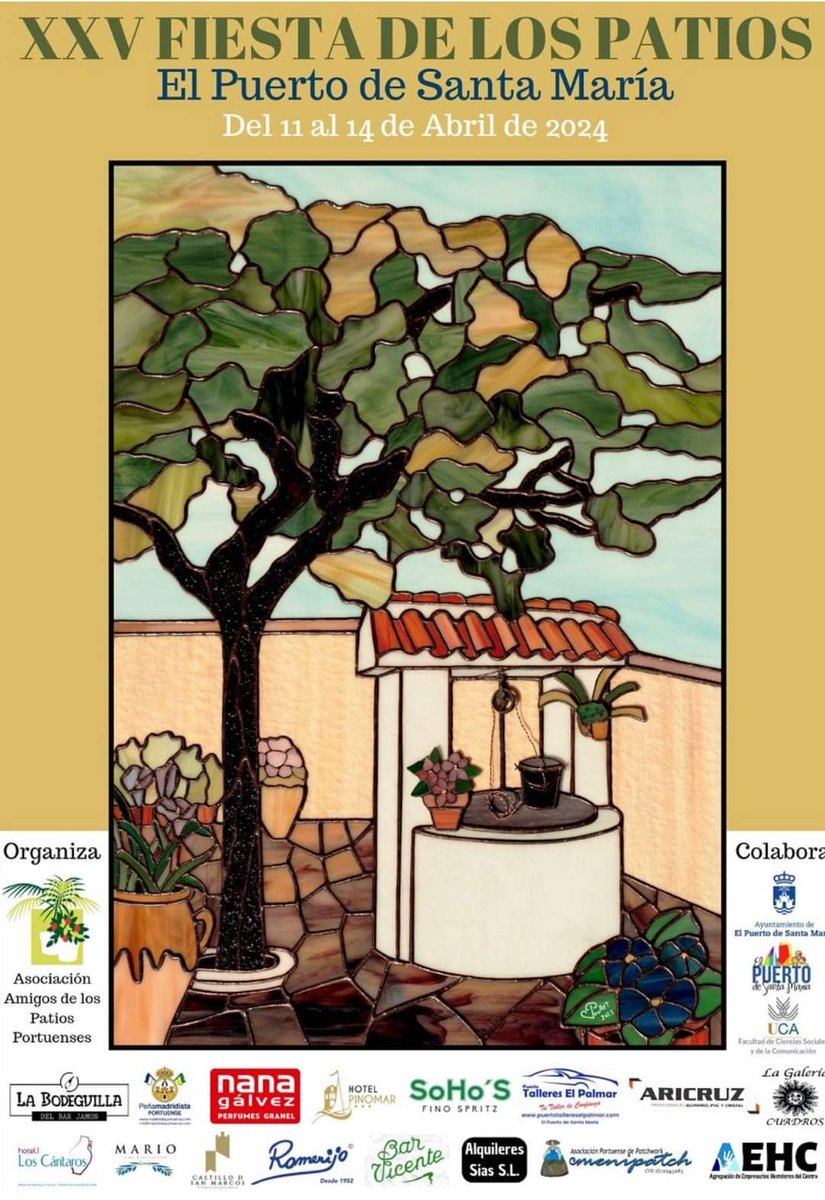 Cartel Anunciador de la XXV Edición de La #FiestadeLosPatios 2024