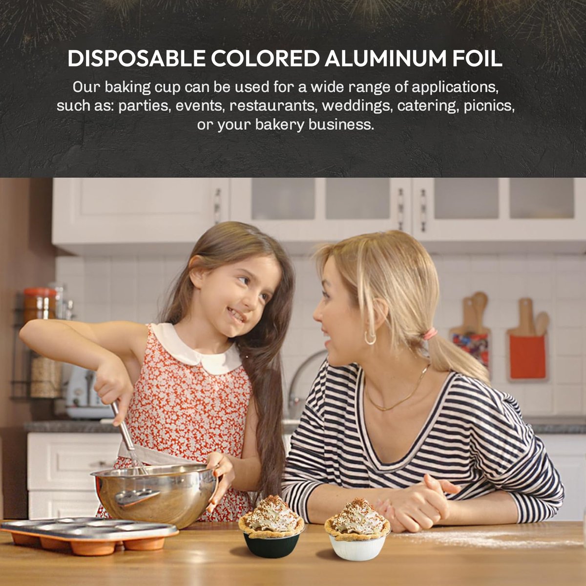 KitchenDance's tweet photo. Baking just got a colorful makeover! Our disposable aluminum foil cups are perfect for your bakery business or home baking. Try them today!
#bakinginstyle #colorfultreats https://t.co/lwiqGCSLJk