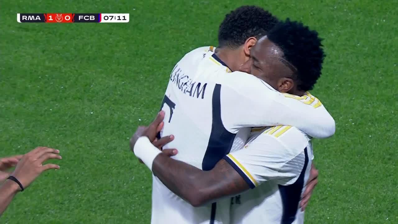 VINICIUS HITS THE 'SIUUU' AGAINST BARCA IN THE SPANISH SUPER CUP FINAL!