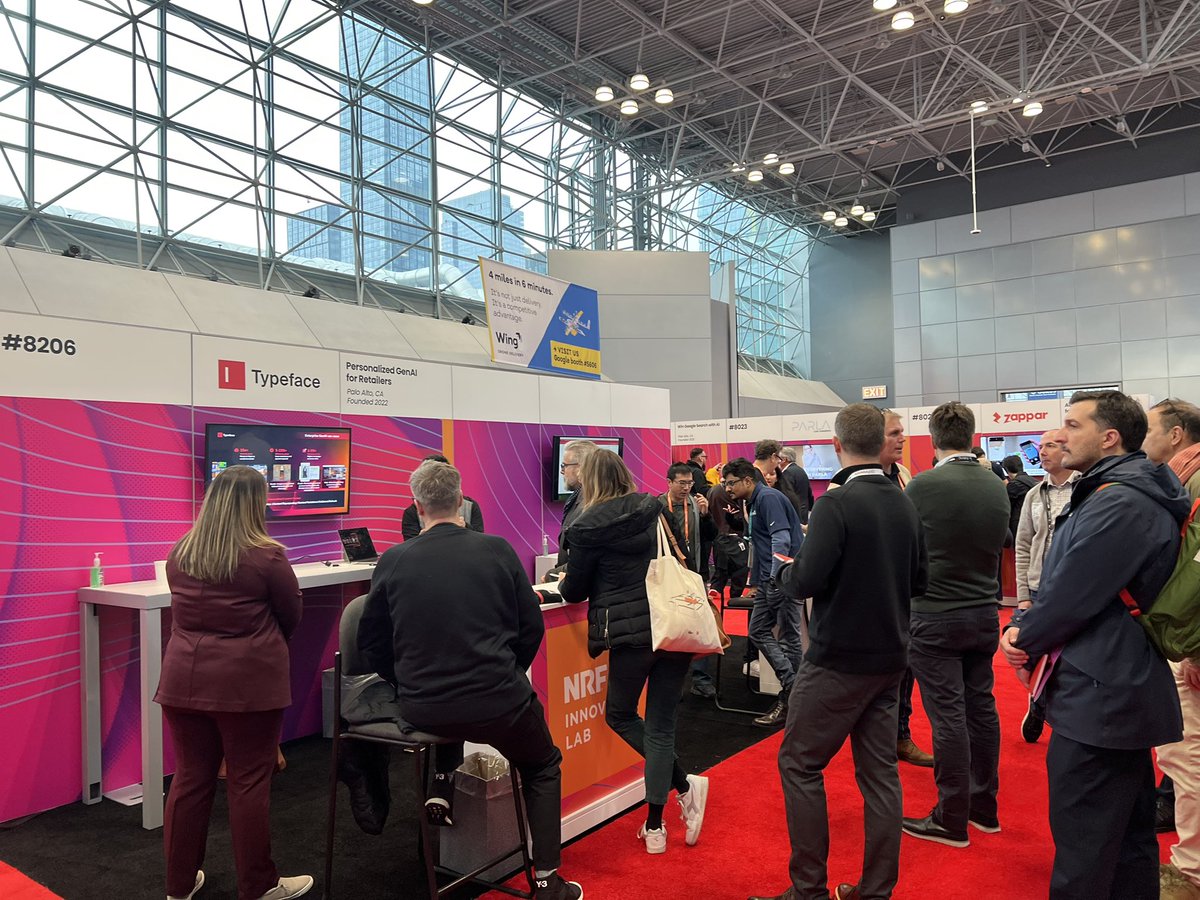 Day 1 at #nrf2024 has been a blast chatting with retailers about the exciting possibilities of Typeface for on-brand shoppable content and campaigns across their programmatic ads, social media, e-commerce and more. If you're at the event, come by Booth #8206 in the Innovation Lab…