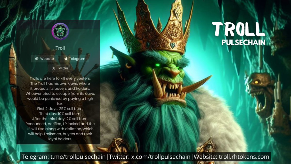 TROLLPulseChain's tweet photo. @ElonMuskPDA $TROLL #TROLL LFG 🔥🔥🔥 https://t.co/0ZHAXejEGQ https://t.co/9ItktMmUFe