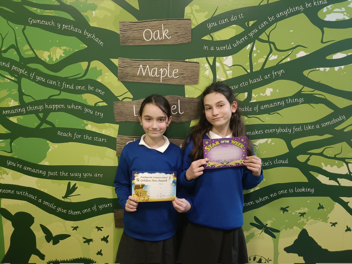 penrhiwceibr's tweet photo. Introducing our ⭐Star of the week and 🖋️Golden Pen award winners in Dosbarth Oak this week! #GoodExamples https://t.co/PglFZqmzyr