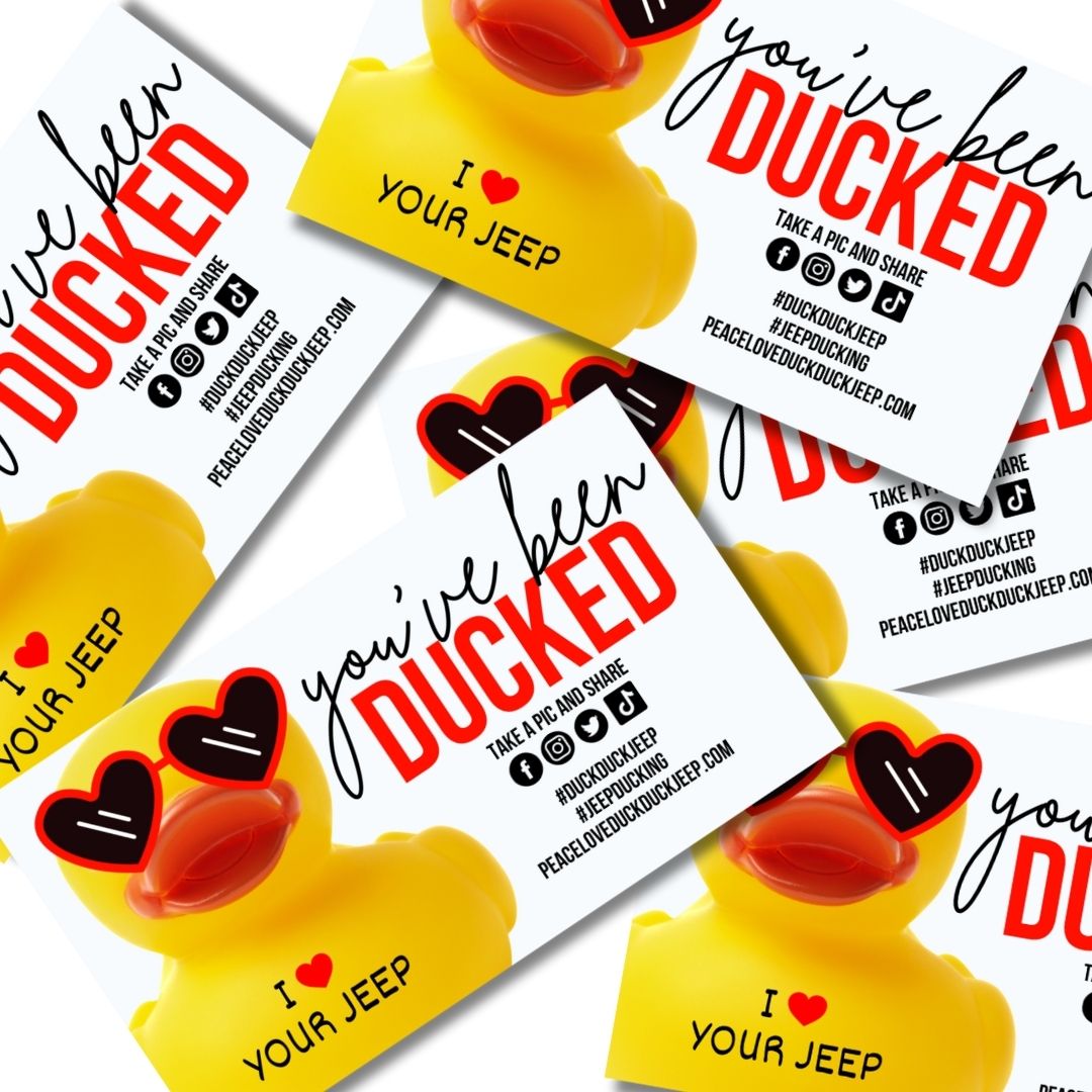 peaceluvduck's tweet photo. Check out this cutie! Valentine's Day Duck Duck Jeep Tags! Make someone's day with these adorable tags ! Ask us about custom designs or tag customization!
#duckduckjeep #jeepducking #ducktags #jeeptag #jeepfun #youvebeenducked #duckingjeeps #jeepduck https://t.co/yE8nHP7Pbq
