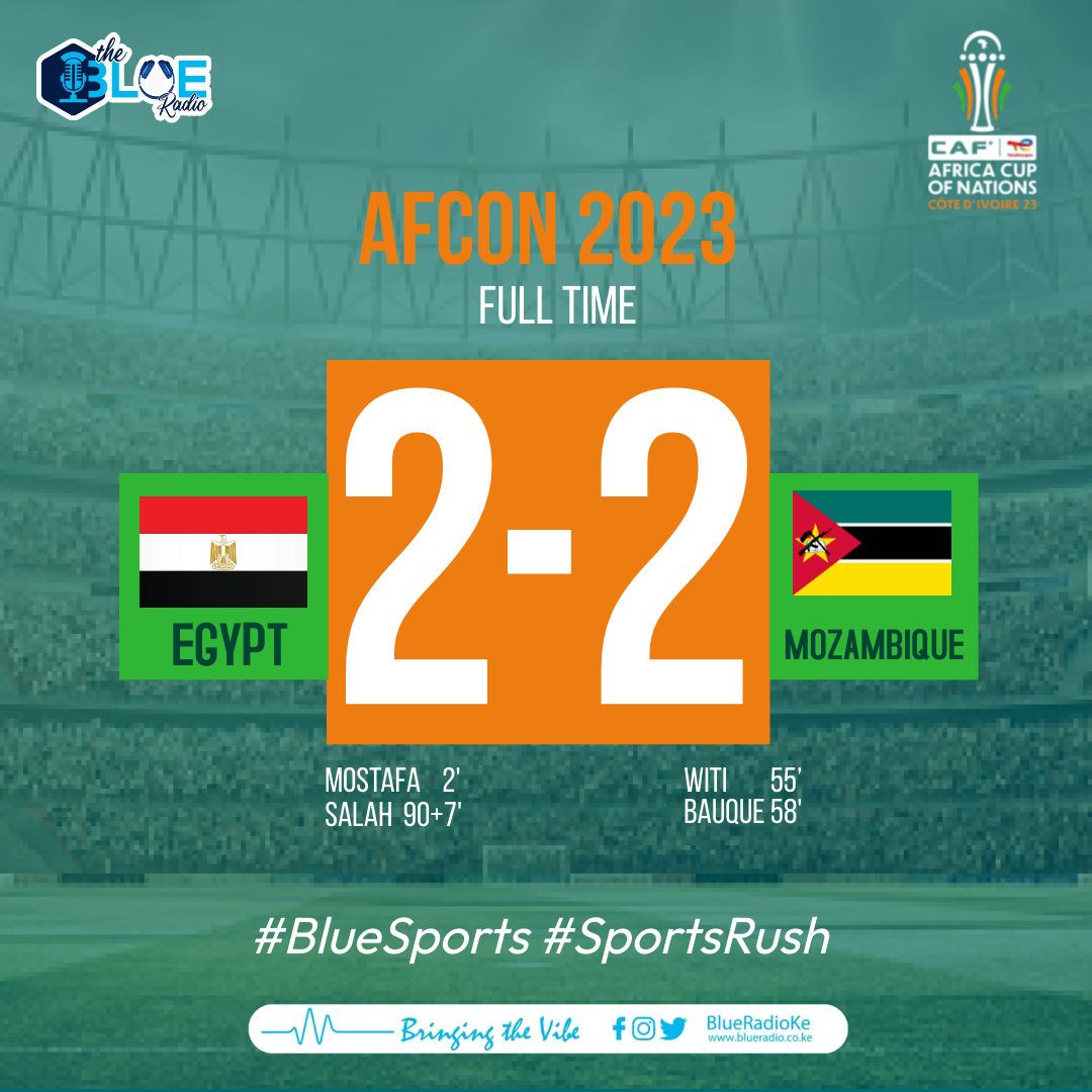 Mo Salah's late goal from the penalty spot earns a point for Egypt against Mozambique.  

FT: Egypt 2 - 2 Mozambique  

#TotalEnergiesAFCON2023  #EGYMOZ