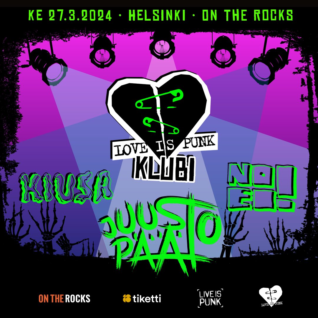 Seuraavat keikat Kouvolassa ja Helsingissä, 3.2.2024 ja 27.3.2024.

#juustopäät #houseofrockkouvola #ontherockshelsinki #loveispunk