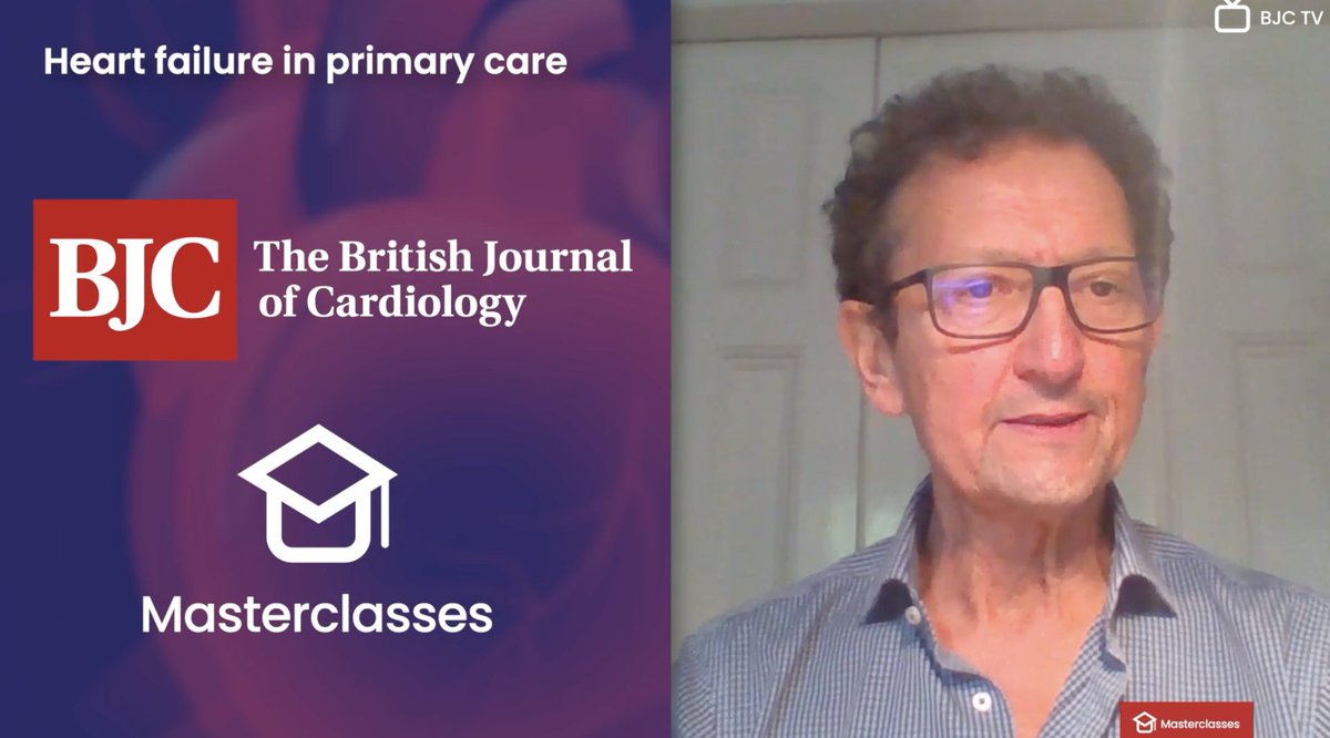 @BrJCardiol Masterclass: #heartfailure in primary care Prof Fuhat @AhmetFU38380786 discusses the recent guidelines for the diagnosis, classification & management of heart failure in primary care (available for 1 CPD point) tv.bjcardio.co.uk/masterclass/ma…