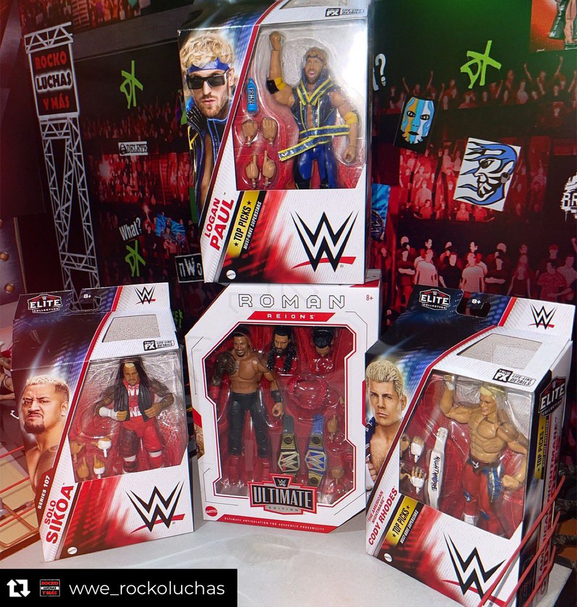 RingsideC's tweet photo. ๐ซ The perfect weekend mail call! #RSCMailCall
Repost from wwe_rockoluchas
โข
THANKS @ringsidec #ringsidecollectibles
Shop now at https://t.co/5oCBog0TET
#WrestlingFigures #WWEEliteSquad #Mattel #WWE #WWERaw #SmackDown #LoganPaul #CodyRhodes #RomanReigns #SoloSikoa #UltimateEdition @WWESoloSikoa