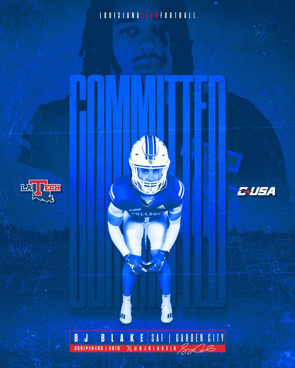 After a great official visit this weekend. I’m 1000% committed to @LATechFB #Godawgs🐶