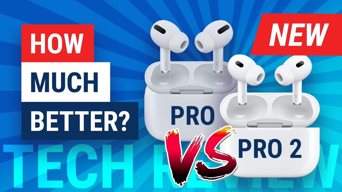 TechTwoTV's tweet photo. AirPods Pro 2nd Gen vs Apple AirPods Pro | Hands-On #Review &amp; Tests https://t.co/UTIqzqEyBh #gadgets #tech https://t.co/zOPr5VqpIH