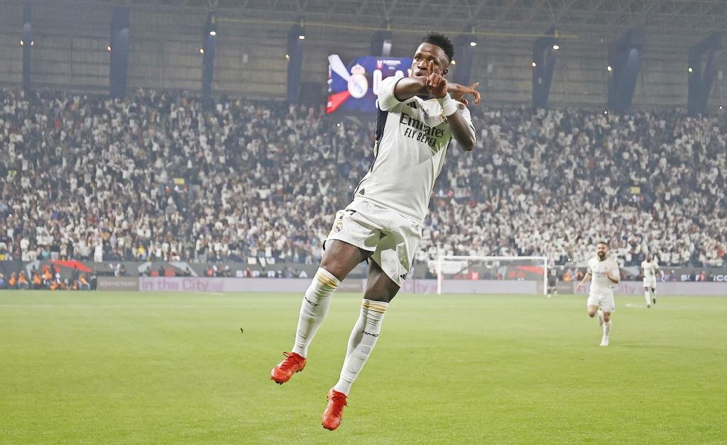 marca's tweet photo. Celebración de Vinicius a lo Cristiano Ronaldo

#superSupercopa https://t.co/93P5jNFrHJ