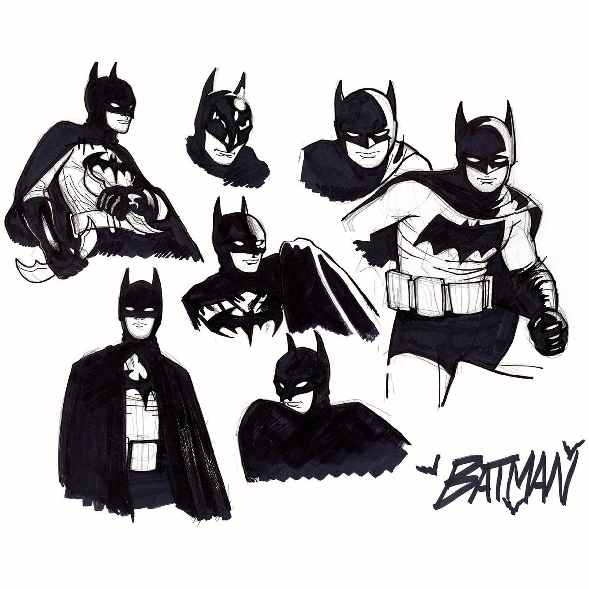 batman sketches #ComicArt
