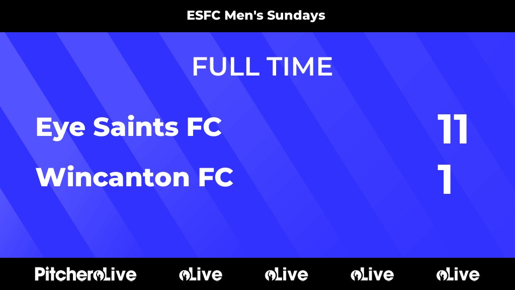 FULL TIME: Eye Saints FC 11 - 1 Wincanton FC
#EYEWIN #Pitchero
eyesaintsfc.com/teams/241538/m…