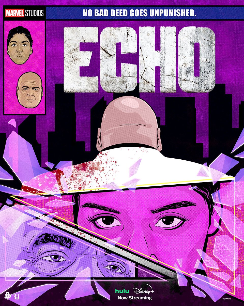 OpticRocket's tweet image. I am beyond excited to finally be able to share my commission piece that I created for @MarvelStudios for their new show Echo! This was such a fun project for such a fun, action packed show! Thank you @PosterPosse for all the amazing work and all the great opportunities!
