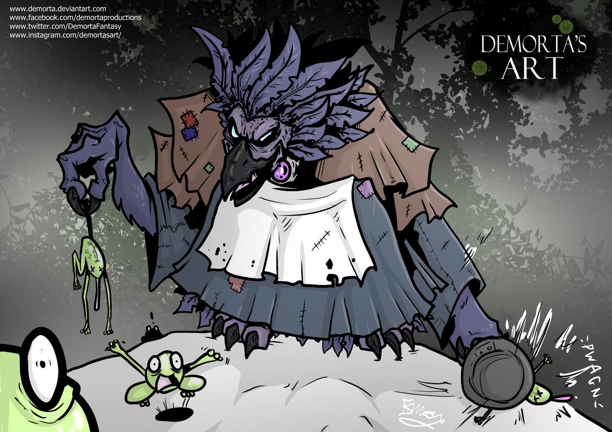 DemortaFantasy's tweet photo. My Arakkoa NPC getting her breakfast π³ π
#art #artist #illustration #Illustrator #drawing #arakkoa #WorldofWarcraft #worldofwarcraftart #gnollart #beastkin #monster #digitalart #fantasyart #fantasy #witch https://t.co/yOK7dmaxb3