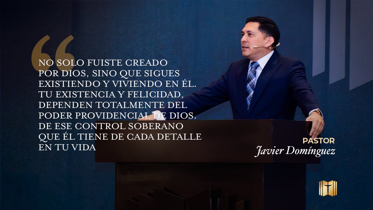 GSGorg's tweet photo. «No solo fuiste creado por Dios, sino que sigues existiendo y viviendo en Él. Tu existencia y felicidad, dependen totalmente del poder providencial de Dios. De ese control soberano que Él tiene de cada detalle en tu vida» 
w/ @PrDominguez https://t.co/wwfTqFDMhw