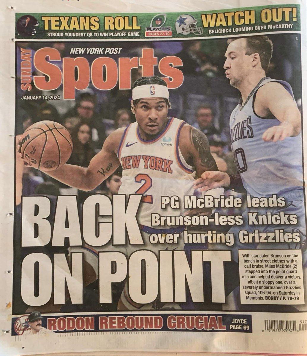 BigMoBarrett's tweet photo. Man of Moeller on the front page of the New York Post. Moeller Family….say it with me….IT’S ABOUT TIME! #GoBigMoe https://t.co/yaBK4cjUUk