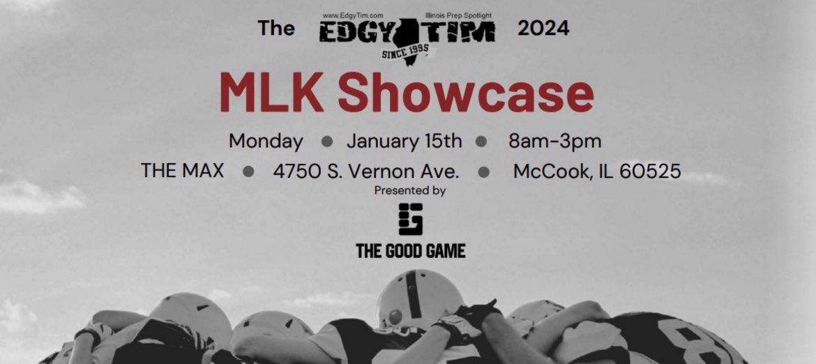 I will be attending the MLK showcase @EDGYTIM @CoachMHopkins @StRitaFootball @PhelpsDLCoach @CoachBenBlack