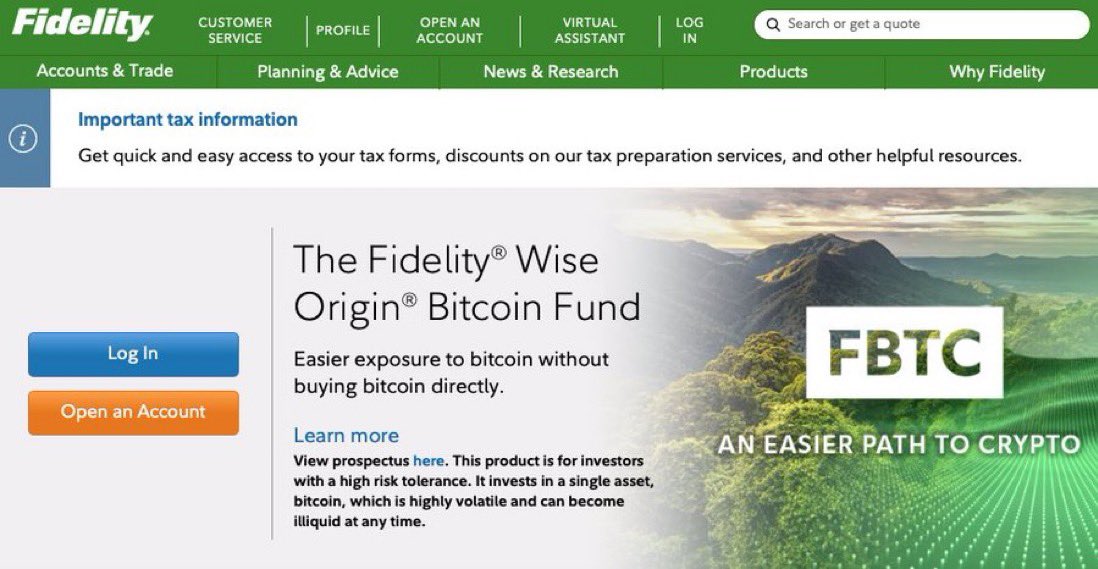 NEW: 🇺🇸 BlackRock, Fidelity, and VanEck put #Bitcoin on the homepage. 🔥