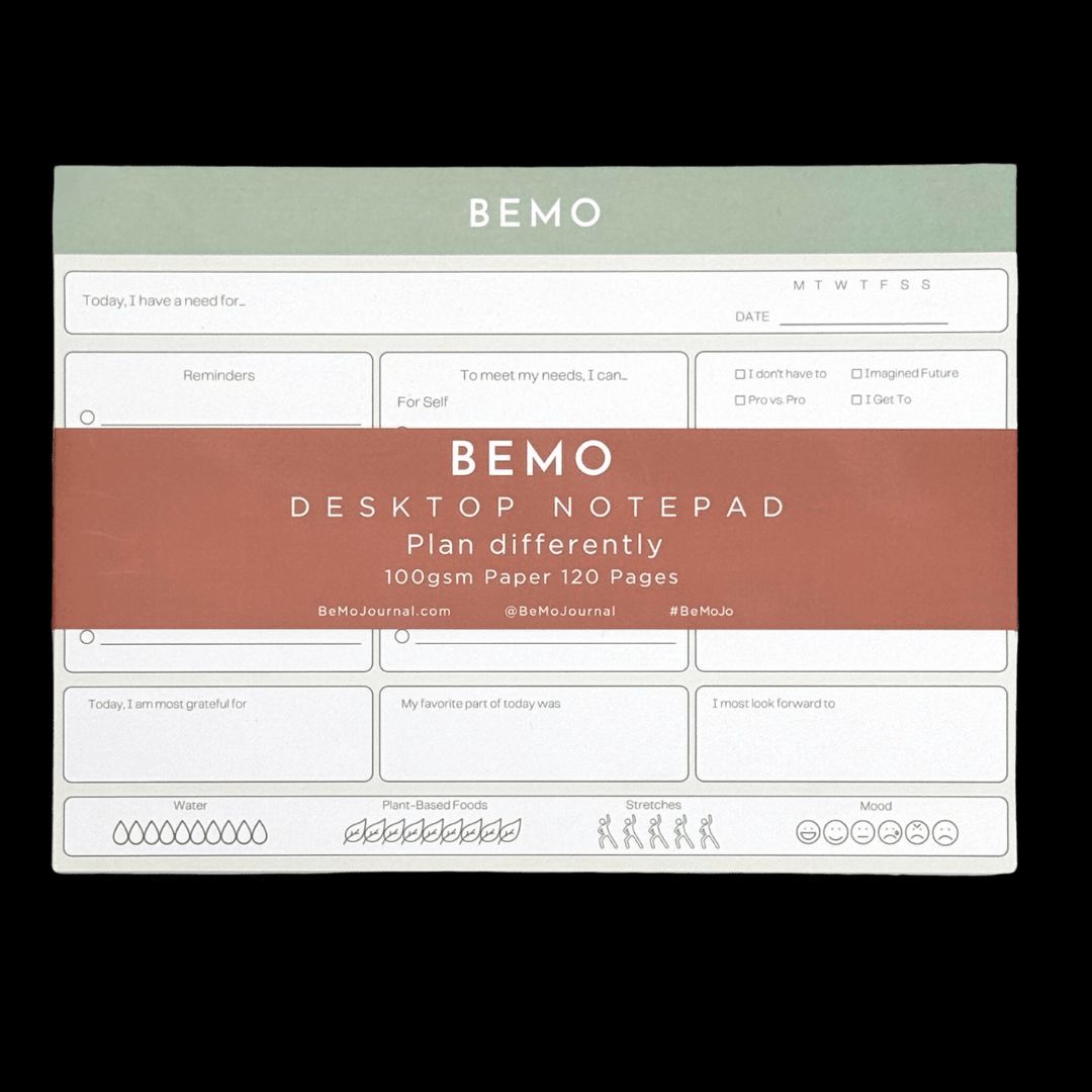 Combat burn out and promote self-care with the BeMo Balance Notepad.  Plan differently.

bemojournal.com/products/bemo-… 

#BeMo #BeMoJo #BeMoBalance #Balance #CombatBurnOut #CombatHypervigilance #BurnOut #Hypervigialance #Beliefs #BeliefSystems #LimitingBeliefs #SelfUnderstanding