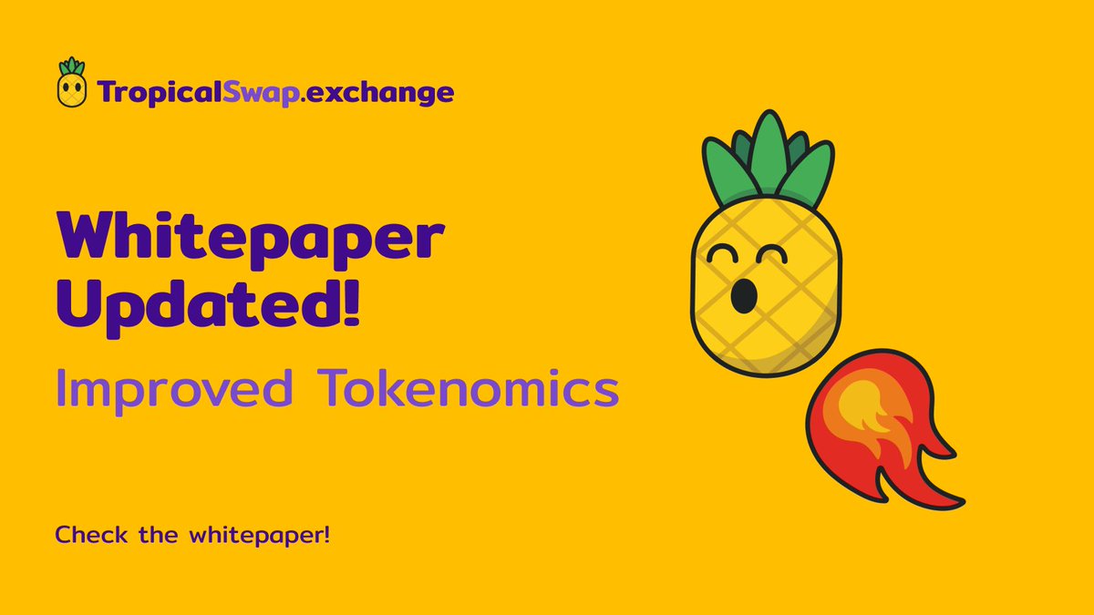 tropical_swap's tweet photo. 📈 To ensure a more flourishing growth for $PAPPLE, we have fine-tuned and improved the tokenomics! 

These improvements pertain exclusively to the token Presale prices 🍍

▶️ Find out more on our Presale page:
https://t.co/m9kPk0TDPs

#Mantle #DeFi #DEX #Yield https://t.co/fYQT2eib01