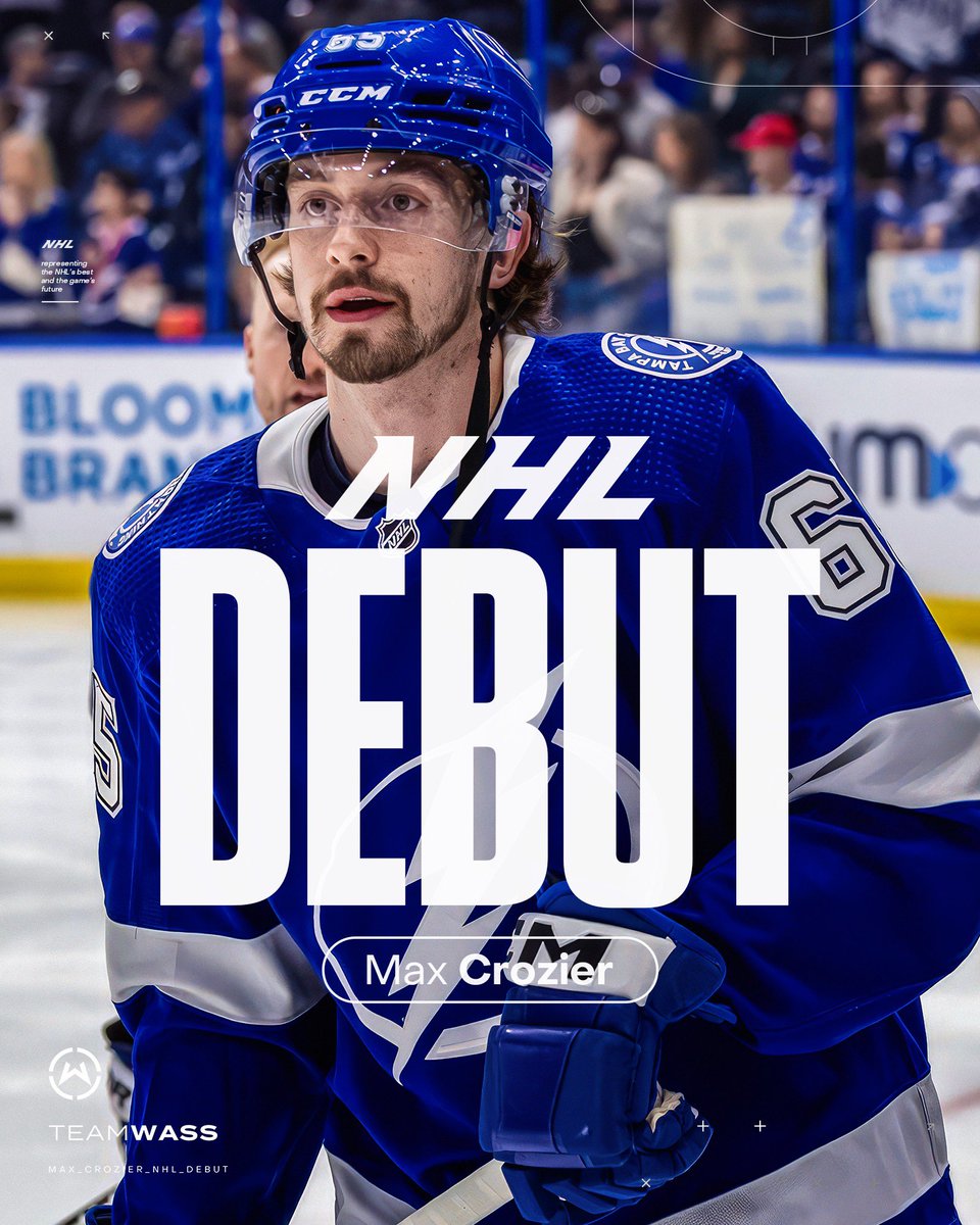Welcome to the @nhl, Max! 🙌

<a href="/M_Crozier44/">Max Crozier</a> | #TeamWass