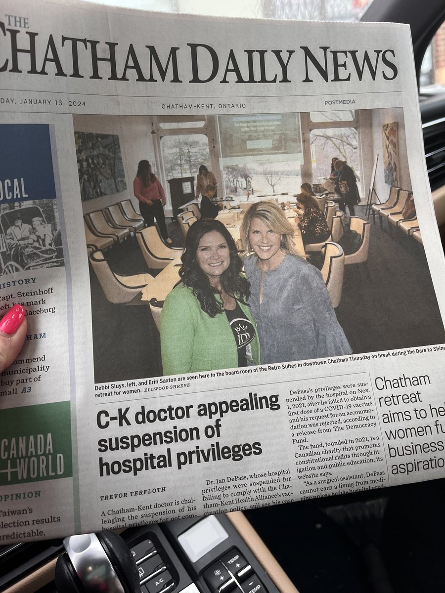 Collaboration is the new competition. My collaborator @ErinSaxton came to Chatham ON to co-host a business women’s retreat. #livingck #theview