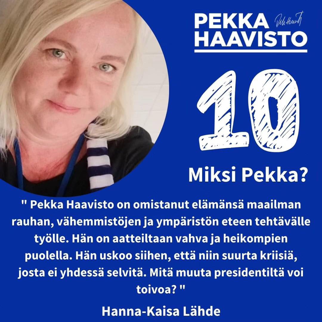 #siksipekka
#yhteinensuomi
#haavisto2024
Ennakkoäänestys alkaa pian!